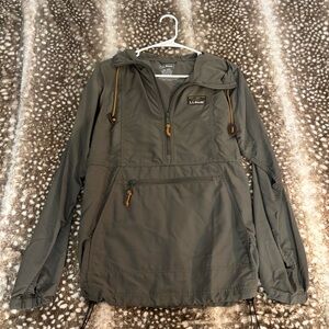 L.L.Bean Olive Green Mountain Classic Anorak Jacket